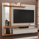 Ver imagem 2 de Painel Suspenso Treviso Off White/cinamomo para Tv até 60” - Permóbili