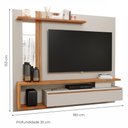 Ver imagem 4 de Painel Suspenso Treviso Off White/cinamomo para Tv até 60” - Permóbili