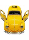 Ver imagem 3 de Super Carrinho de Ferro Fusca Clássico 1967 Miniatura Cor Amarelo Táxi