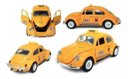 Ver imagem 5 de Super Carrinho de Ferro Fusca Clássico 1967 Miniatura Cor Amarelo Táxi