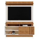 Ver imagem 1 de Estante Home Goiás 150cm Off White/amêndoa para Tv até 55” - Mobler