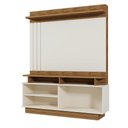 Ver imagem 4 de Estante Home Goiás 150cm Off White/amêndoa para Tv até 55” - Mobler