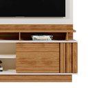 Ver imagem 3 de Estante Home Goiás 150cm Off White/amêndoa para Tv até 55” - Mobler