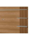 Ver imagem 5 de Painel Quarto P/ Tv até 65 Pol Araruna C/ 2 Porta e 3 Prateleiras 200x170cm Amêndoa/titânio -