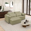Ver imagem 1 de Sofá Retrátil Elétrico Sala de Estar Nolan Bipartido 175cm Conforto Premium em Couro Fendi G58 - Gra