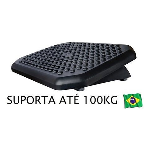 Conjunto 2 Apoios Ergonômicos Para os Pés - Suporta Até 100 Kg - Preto 850 ACRINIL