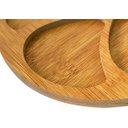 Ver imagem 3 de Petisqueira de Bambu 5 Divisórias Redonda Cor: Marrom/bege