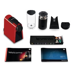 Máquina de Café Nespresso Combo Essenza Mini D30 Vermelho com Aeroccino - 220V - 4