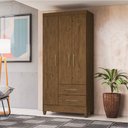 Ver imagem 2 de Guarda Roupa 3 Portas Lima Castanho Wood 951331 Moval