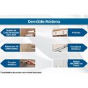 Ver imagem 2 de Quarto Modulado Casal Modena II 7 Peças (1 Armário Aéreo + 3 Guarda Roupas + 3 Complementos) QCM55 B