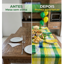 Ver mais imagens de Toalha de Mesa Brasil Astúrias 10 Lugares Algodão 1,40 x 3,00 m Rosa Santa Sofia