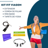 Kit Elástico Extensor + Corda + Tapete de Yoga + 2 Mini Band Ahead Colorido - 4