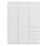Guarda Roupa Infantil 3 Portas 4 Gavetas Lua P04 Branco - Mpozenato - 5