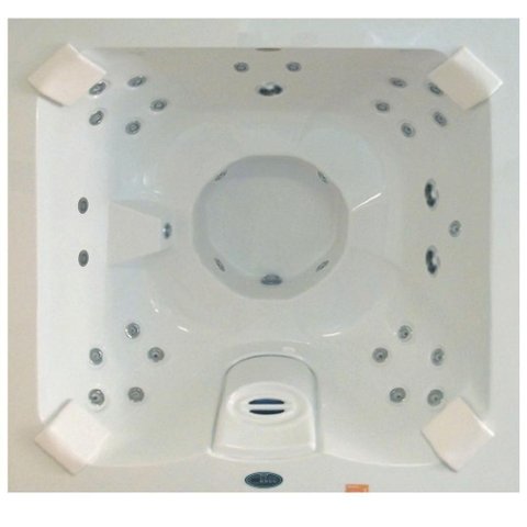 Spa Quadrado com 20 Jatos e Painel 180x180cm Branco