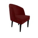 Ver imagem 1 de Poltrona Decorativa Adele Suede Vinho - Dominic Decor