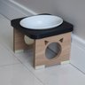 Comedouro Elevado Gato Pet Mdf Colors Preto - 5