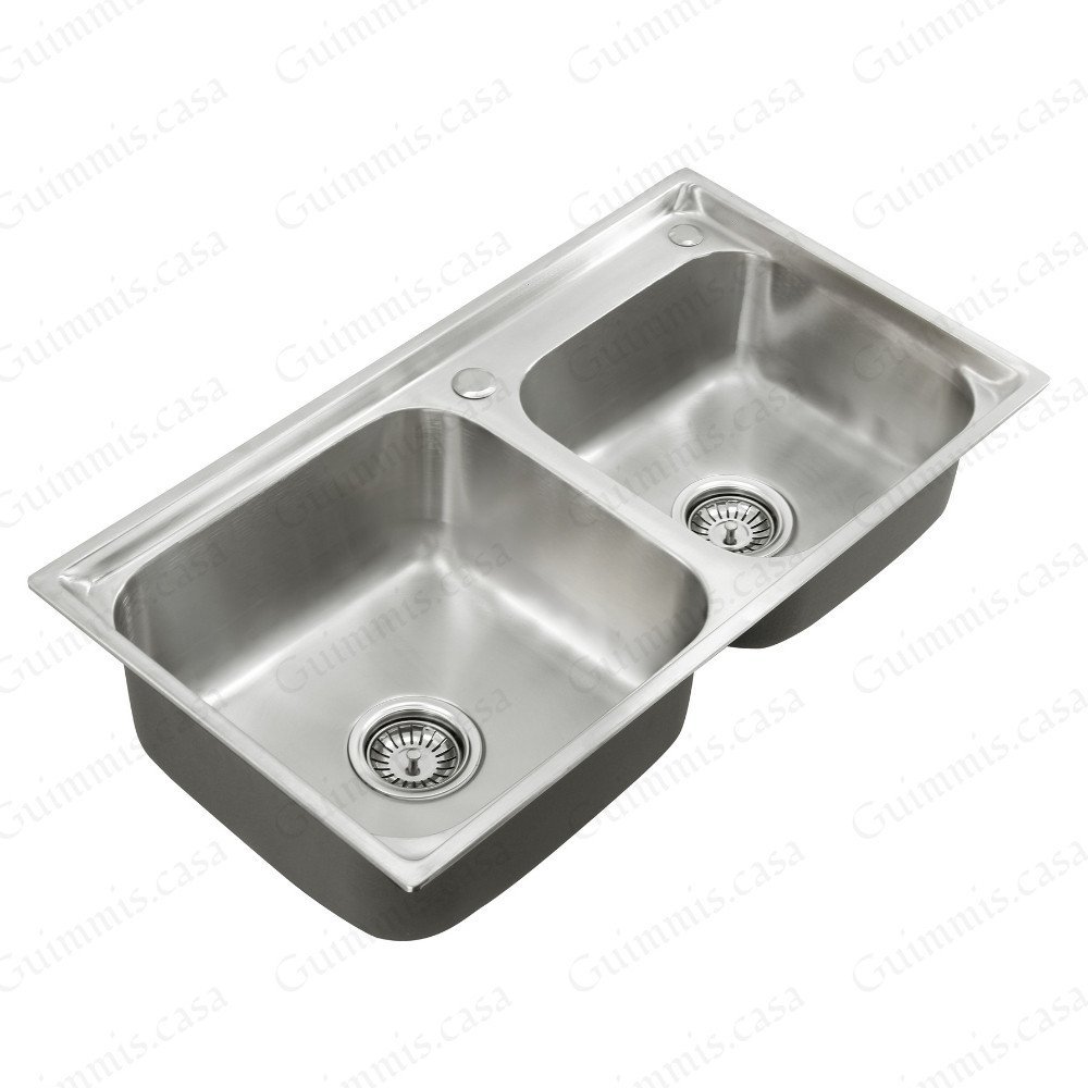 Cuba Aço Inox Dupla para Cozinha Pia Gourmet Guimmis.casa - 3