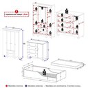Ver imagem 4 de Quarto Infantil Completo com Minicama Montessoriana e Colchão Incluso Dengo Multimóveis MP4896 Off