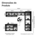 Ver imagem 3 de Armário de Cozinha Completa 260 Cm Suspenso Preto Nice Madesa 11