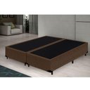 Ver imagem 2 de Cama Box Casal Bipartido King Design Suede Marrom 138x188x40