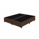 Ver imagem 1 de Cama Box Casal Bipartido King Design Suede Marrom 138x188x40