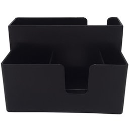 Kit 4 Porta Sachês Guardanapos Açúcar Organizadores Bancada Preto - 8