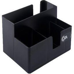 Kit 4 Porta Sachês Guardanapos Açúcar Organizadores Bancada Preto - 11