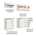 Ver imagem 5 de Armário de Cozinha Compacta 100% MDF 180 cm Branco Smart Madesa 01