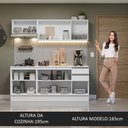 Ver imagem 7 de Armário de Cozinha Compacta 100% MDF 180 cm Branco Smart Madesa 01