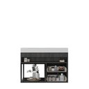 Ver imagem 3 de Gabinete para Banheiro 2 Gavetas Suspenso New 80 Preto/Carbono