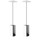 Ver imagem 6 de 2 Pendentes Industrial Inox Quadrado Moderno Luminária ELG