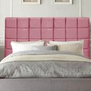 Ver imagem 2 de Cabeceira para Cama Box Casal 1,40 Cm Clara:rosa Bebe