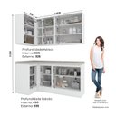 Ver imagem 3 de Lavanderia Modulada 05 Peças com Tampo Emily Espresso Móveis