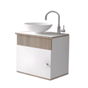 Ver imagem 2 de Gabinete para Banheiro de Madeira com Cuba 44cm Suspenso