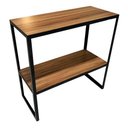 Ver imagem 1 de Aparador Industrial Prateleira Madeira e Ferro Premium