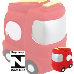 Brinquedo De Vinil Para Bebê A Partir de 3 Meses - Bombeiro - 4