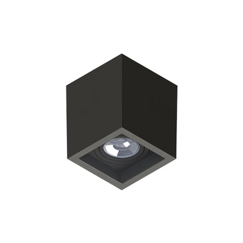 Spot de Sobrepor Boxit Recuado Quadrado Save Energy Par 20 E27 Bivolt Preto Se-385.2561