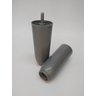 Kit 04 de Pés Fixos para Cama Box Colchão Solteiro Cor Cinza - 5
