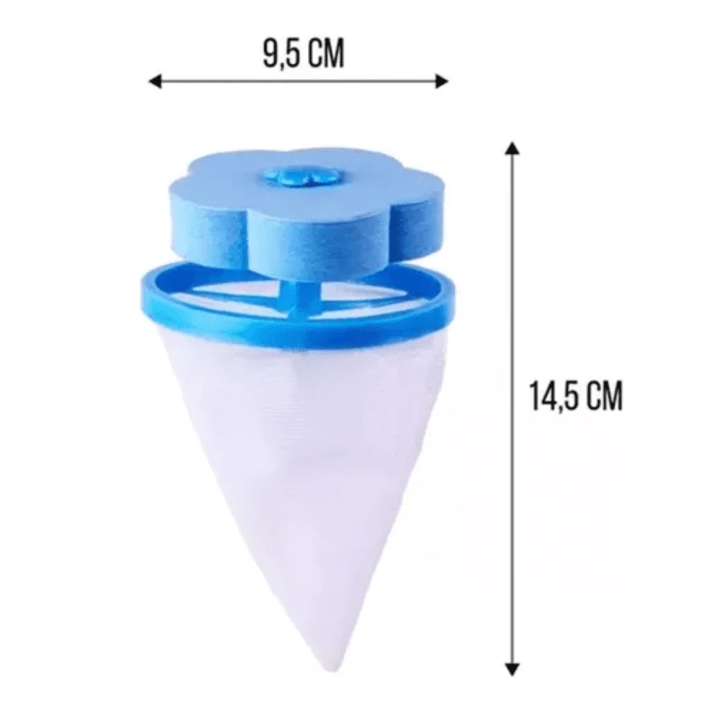 Ver imagem 4 de Kit 2 Coletores Tira Pelos Flutuante Máquinas Lava Roupa