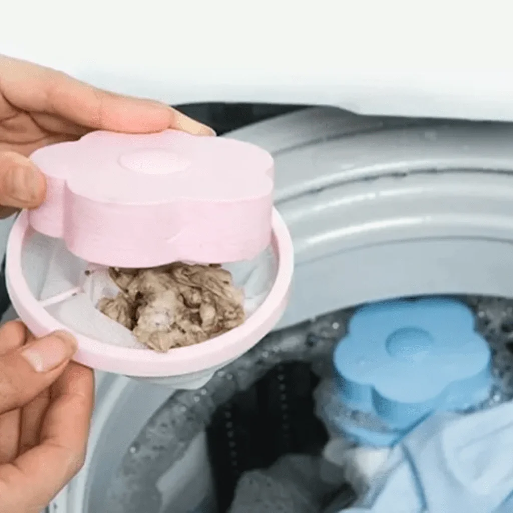 Kit 2 Coletores Tira Pelos Flutuante Máquinas Lava Roupa - 10