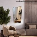 Ver imagem 4 de Espelho Grande Decorativo Orgânico Pinterest 60x80 Mod. Cancun Preto