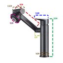 Ver imagem 3 de Torneira Luxo Banheiro 360º Monocomando Misturador Articulada Lavabo Lavatorio