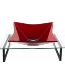 Ver imagem 1 de Kit Cuba de Vidro + Tampo + Suporte - Gabinete P/ Banheiros:vinho