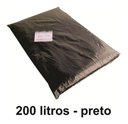 Ver imagem 1 de 10 Kg Saco de Lixo 200 Litros Preto 200l Reforçado 0,2 Micra Cor:preto