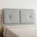 Ver imagem 2 de Cabeceira Cama Queen 160cm Nalu Linho Cinza Claro Z37 - Mpozenato