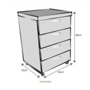 Ver imagem 3 de Gaveteiro Volante 40mm com 4 Gavetas