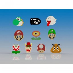 Cortador Kit Mario - 10 Personagens Modulares 5 Cm - 1