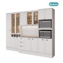 Ver imagem 3 de Armário de Cozinha Completa com Balcão Milla Line Easy Carraro Branco