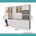 Ver imagem 7 de Armário de Cozinha Completa com Balcão Milla Line Easy Carraro Branco