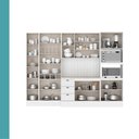 Ver imagem 6 de Armário de Cozinha Completa com Balcão Milla Line Easy Carraro Branco
